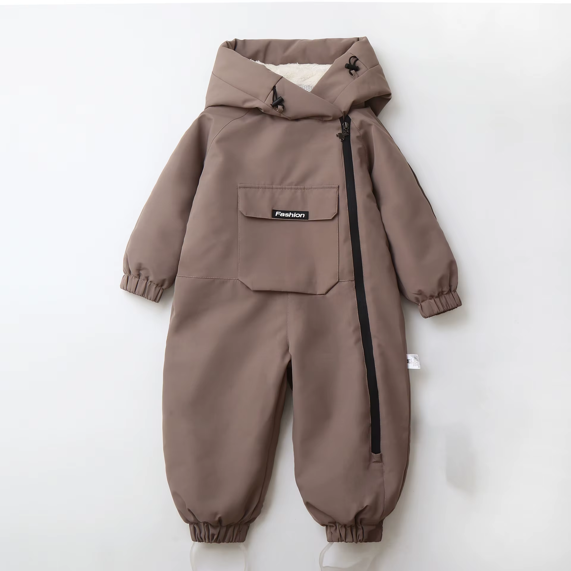 LILIIGIRL 2025 hiver bébé vêtements chaud doublure de fourrure garçons combinaison de neige coupe-ve