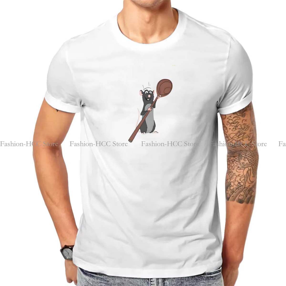 T-shirt de dessin animé Remy pour hommes, n'importe qui peut cuisiner Paris, Ratatouilles, vêtements