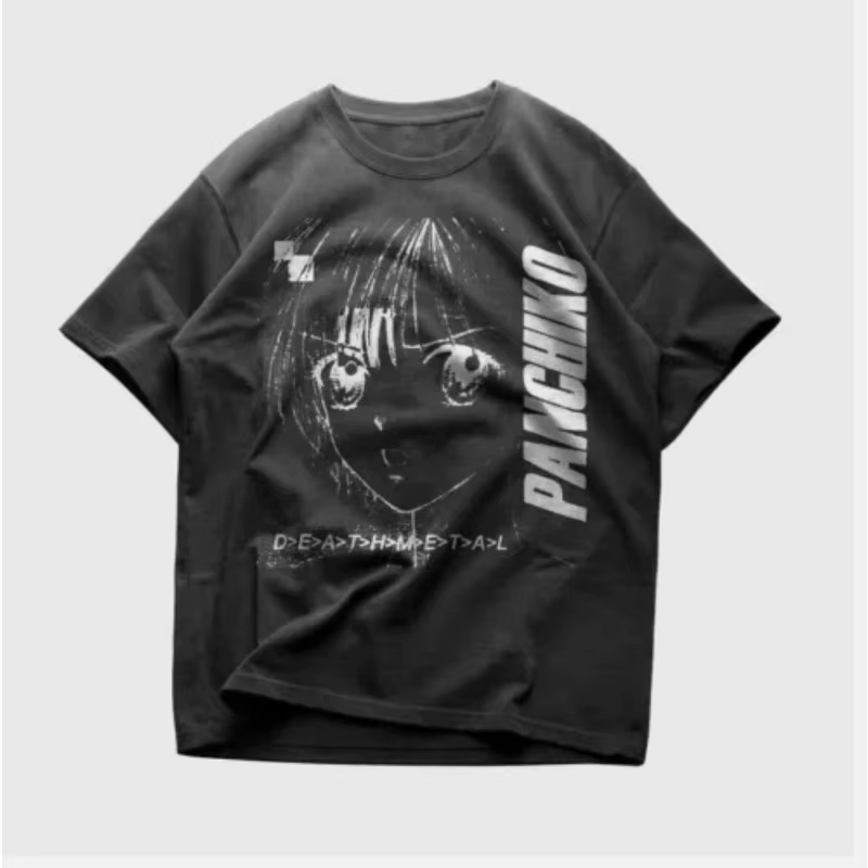 Nouveau T-shirt noir Panchiko - Panchiko Death Gold Summer Nouveau T-shirt unisexe décontracté et à 