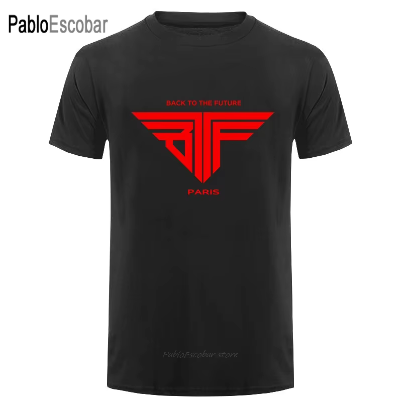 Retour vers le futur BTTF T-Shirt hommes Paris t-shirts coton col rond manches courtes chemise pour 