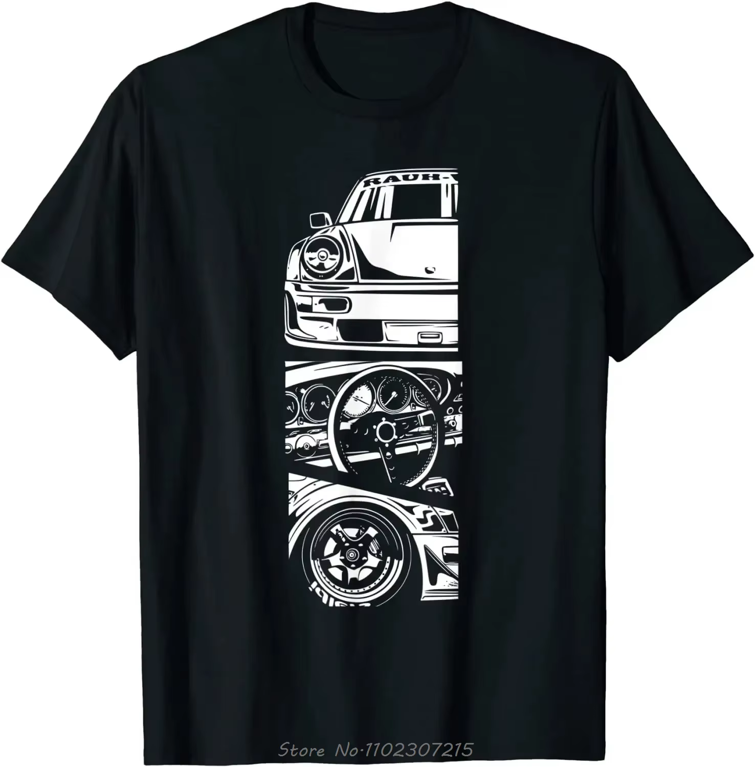 Vêtements pour hommes JDM japonais automobile rétro course surdimensionné T-shirt Tuning voiture Fit