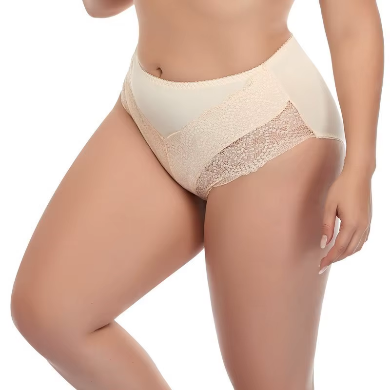 Beauwear-Culotte en dentelle florale pour femme, sous-vêtement sexy, slip de couleur unie, ultra fin