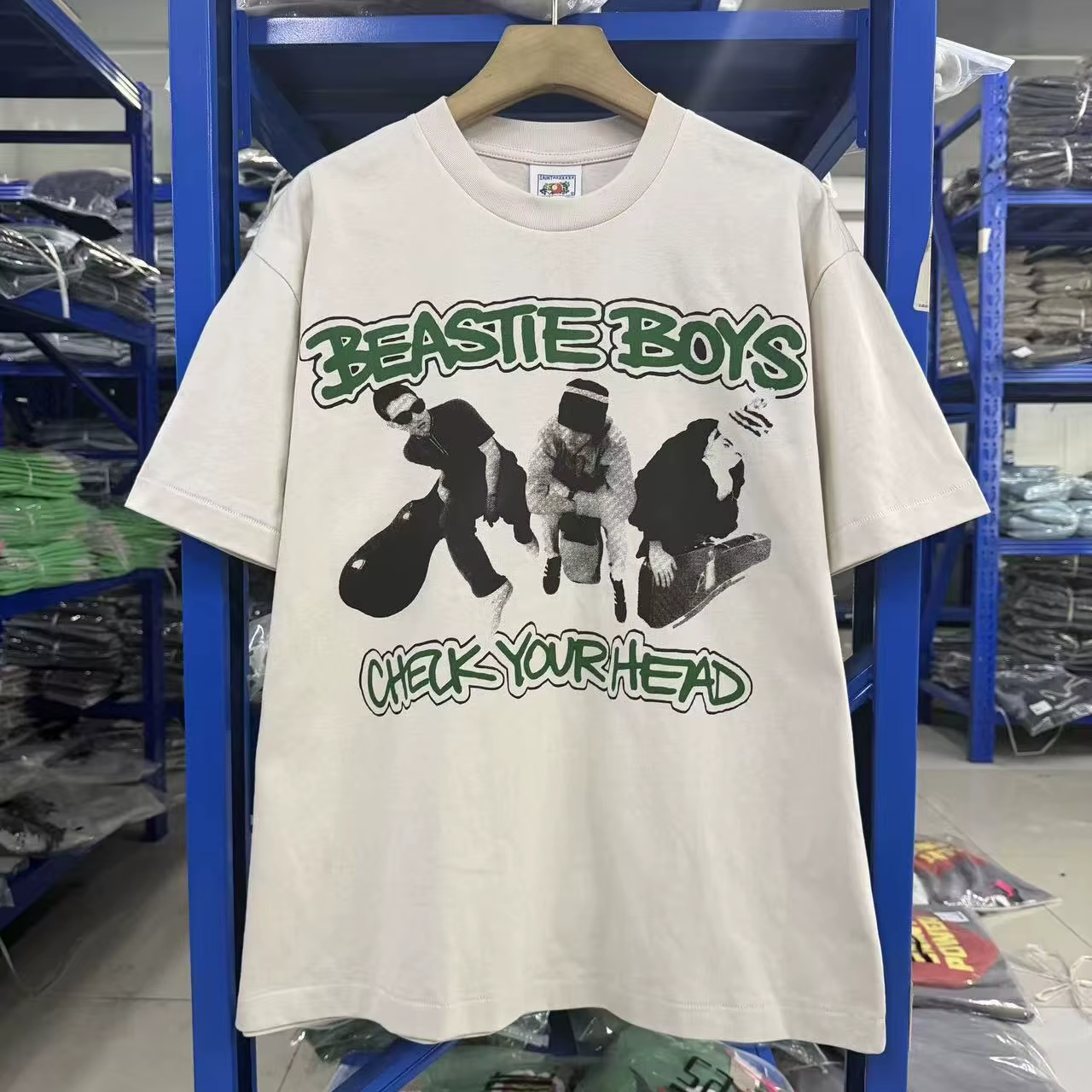 T-shirt vintage SAINT imprimé avec motif de groupe de dessins animés pour hommes et femmes, t-shirt 