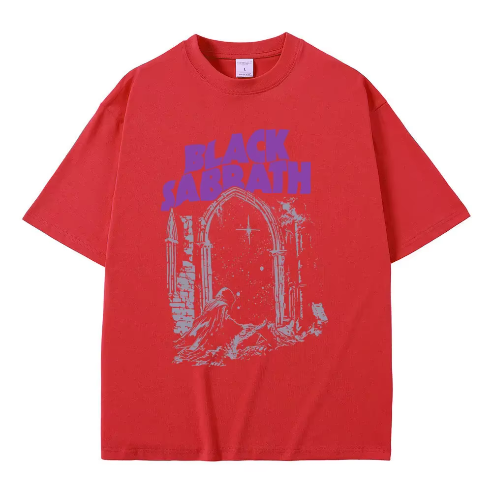 T-shirts graphiques Black Sabbath pour hommes, vêtements décontractés en coton, t-shirt vintage pour