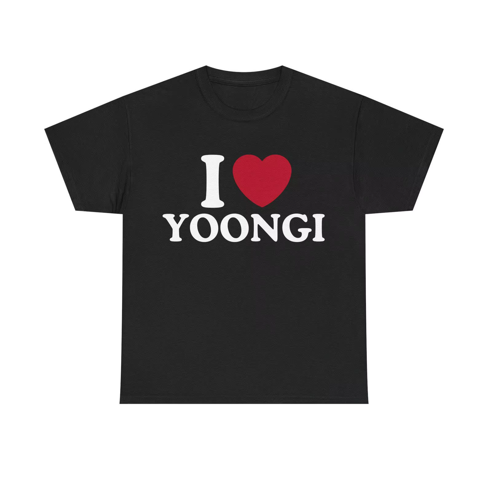 T-shirt graphique I Love BTS 2026 pour hommes et femmes, été, 100 % coton, mode, haute qualité, manc
