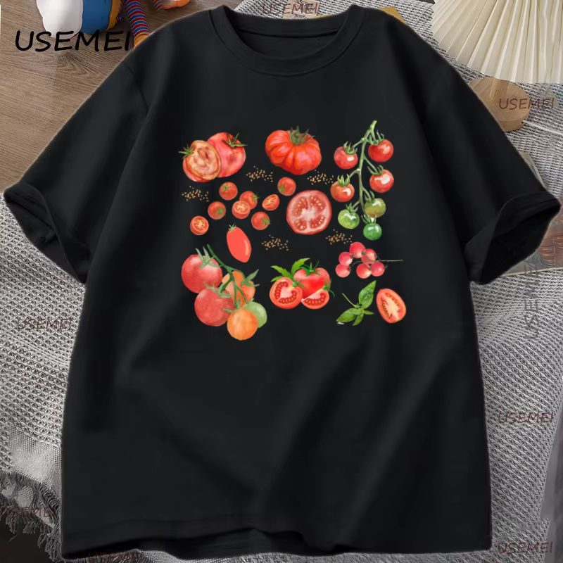 T-Shirt fruits tomate Cottagecore vêtements Vegan T-Shirt vêtements esthétiques hommes femmes t-shir