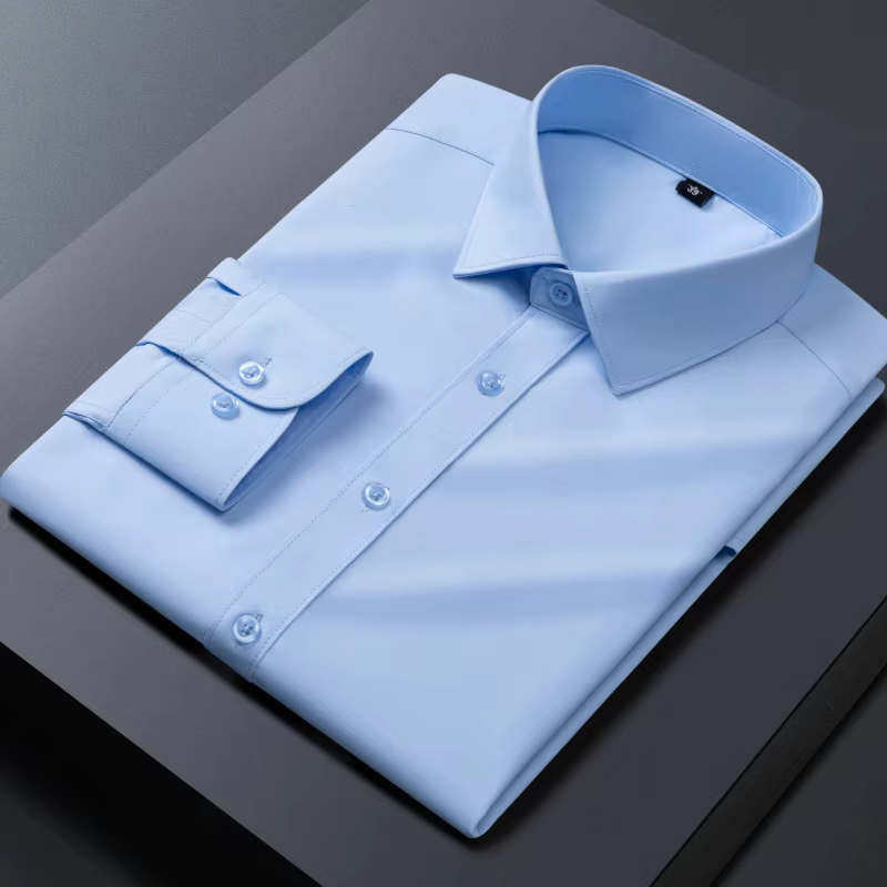 8XL hommes chemises à manches longues grandes tailles Anti-rides hommes d'affaires chemise à manches