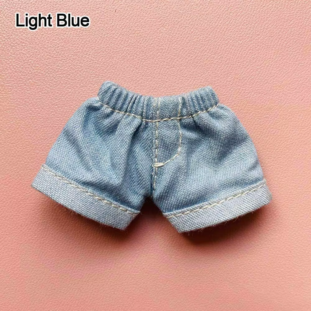 Accessoires de mode pour poupées 1/11OB11, vêtements pour shorts faits à la main, vêtements en jean