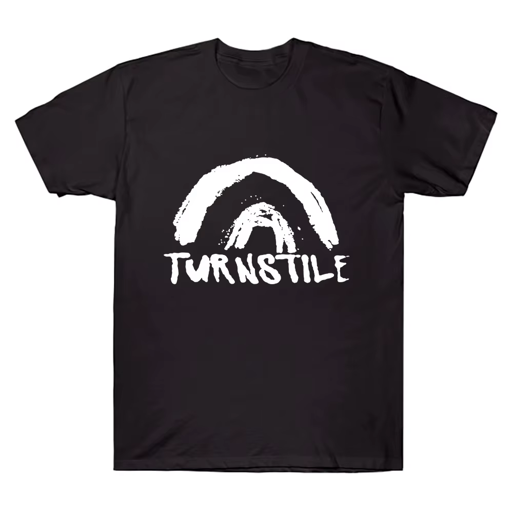 Tourniquet DOUBLE arc-en-ciel, chemise à manches courtes, vêtements unisexes en coton, imprimé graph