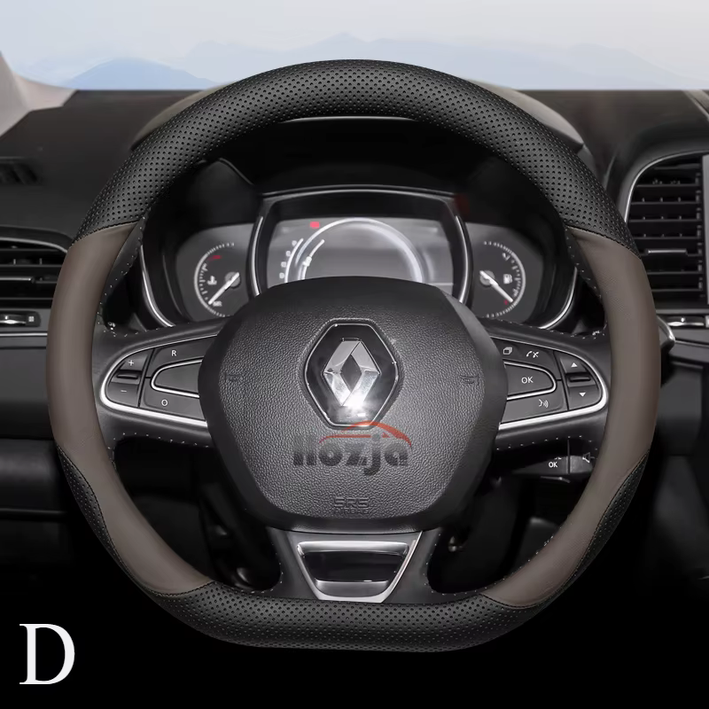 Housse de volant de voiture pour Renault Symbioz Kardian Arkana Grand Kangoo Triber Koleos Captur Cl