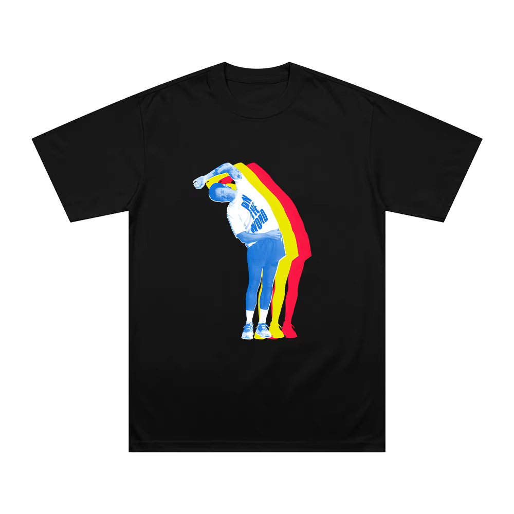 T-shirt extensible HarryStyles pour hommes, manches courtes, imprimé, en coton, col rond, vêtement d