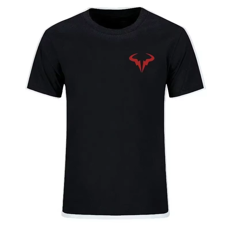 T-shirt imprimé populaire Rafael B B Nadal pour homme, T-shirt en coton à manches courtes, haut à co