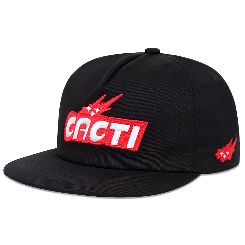 CACTI lettre tridimensionnelle capote casquette de baseball à bord plat, casquette hip-hop décontrac