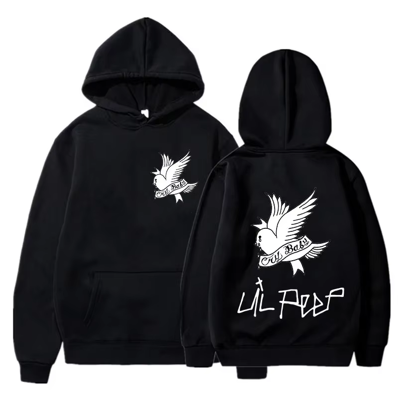 Sweat-shirt à capuche imprimé Lil Peep pour hommes/femmes, Streetwear Lil Love, mode décontractée Hi