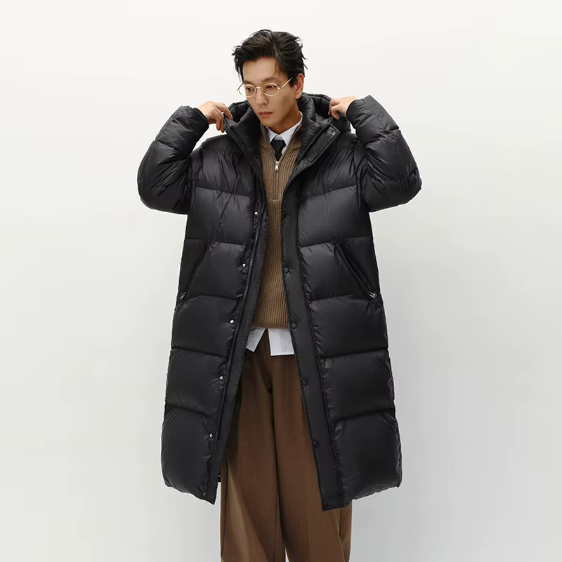Semir doudoune hommes hiver 90% duvet d'oie remplissage épaissi hydrofuge antistatique longue vêteme