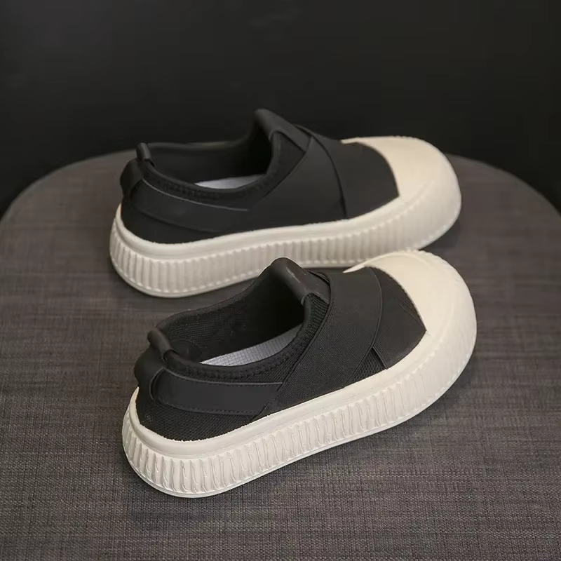 Baskets à enfiler pour femmes, chaussures à plateforme confortables, chaussures classiques canisées,