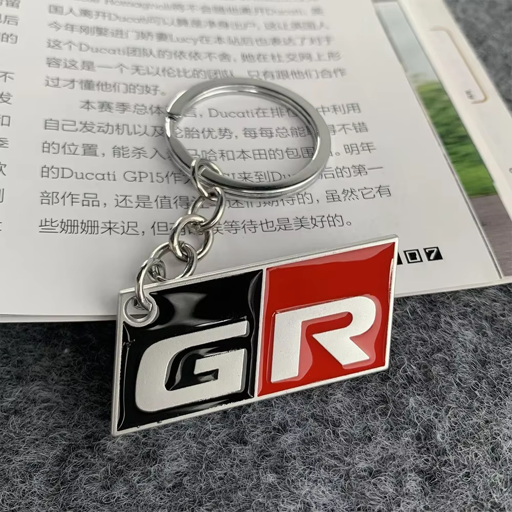 GR SPORT Logo voiture accessoires en alliage de Zinc Auto porte-clés pour Toyota TOYOTA HV YARiS RZ 