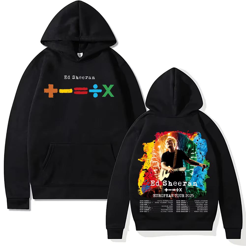 Ed Sheeran sweat à capuche musique tournée européenne 2025 pull Ed Sheeran Fans amoureux cadeau swea