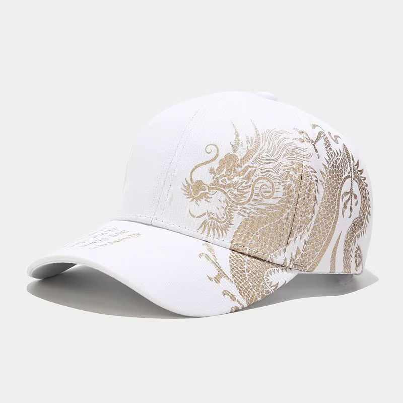 Casquettes de baseball pour hommes et femmes, en coton, à motif dragon chinois et totem, avec protec
