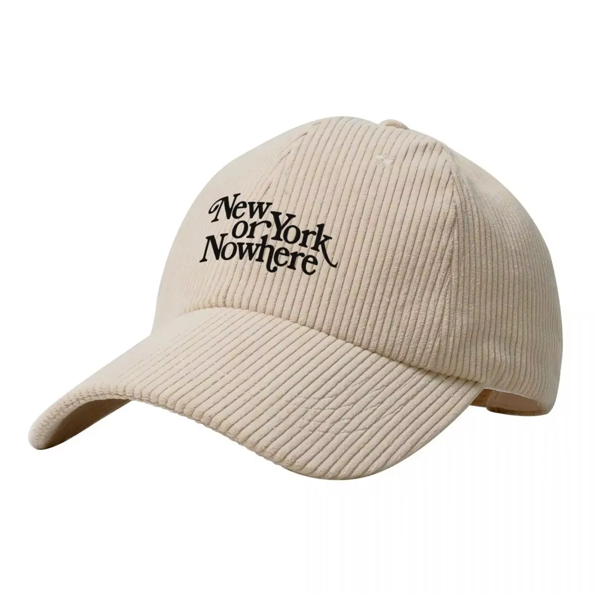 Casquette de Baseball en Velours Côtelé pour Homme et Femme, Noir, Hip Hop, New York, Or, Neuf, Sud-