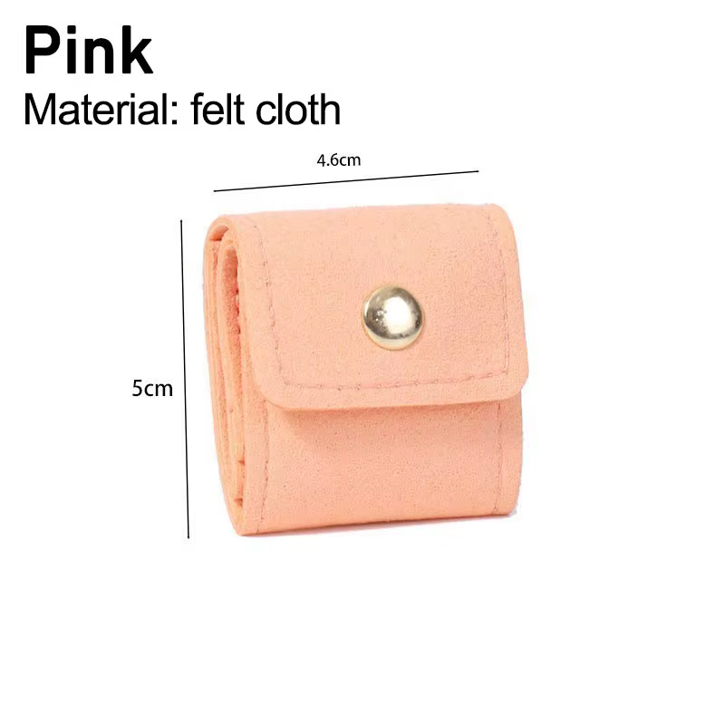 Pochette à bijoux en velours pour présentation de bijoux, sac d'emballage pour colliers et bagues, m