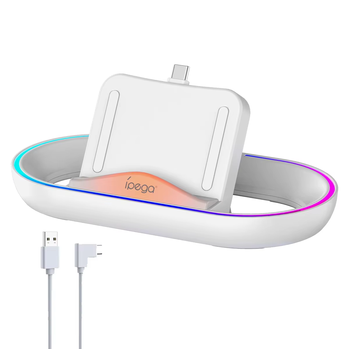 Station de chargement pour support de chargeur de portail Playstation avec lumière RGB et câble de c