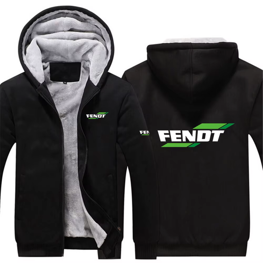Sweat-shirt à capuche en polaire pour tracteur agricole, décontracté, Slim, épais et chaud, coupe-ve