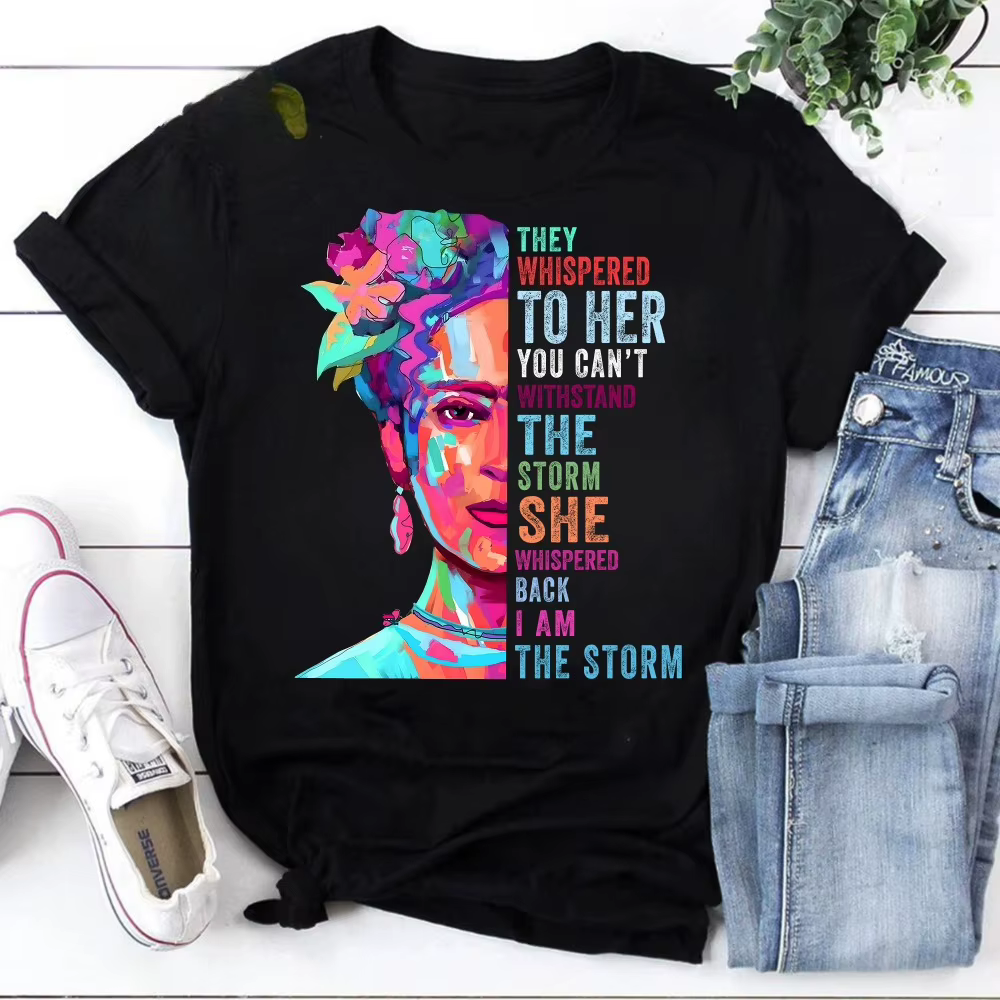 T-shirt « Je suis la tempête » Frida Kahlo, T-shirt féministe, T-shirt mexicain, T-shirt Frida Kahlo