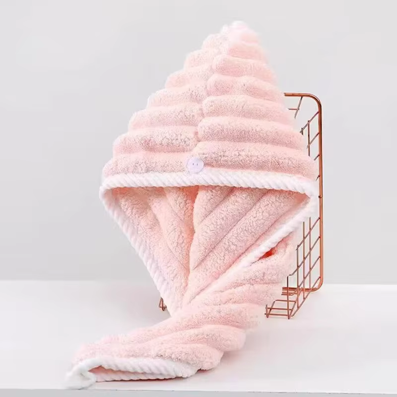 Bonnet pour cheveux secs pour femmes, foulard épais et Super absorbant pour essuyer les cheveux, bon