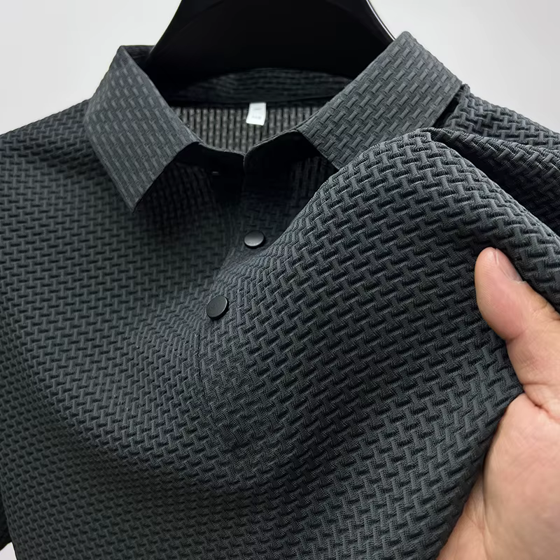 【Haute qualité】 M-4XL été nouveau T-shirt à manches courtes pour hommes POLO frais et respirant affa