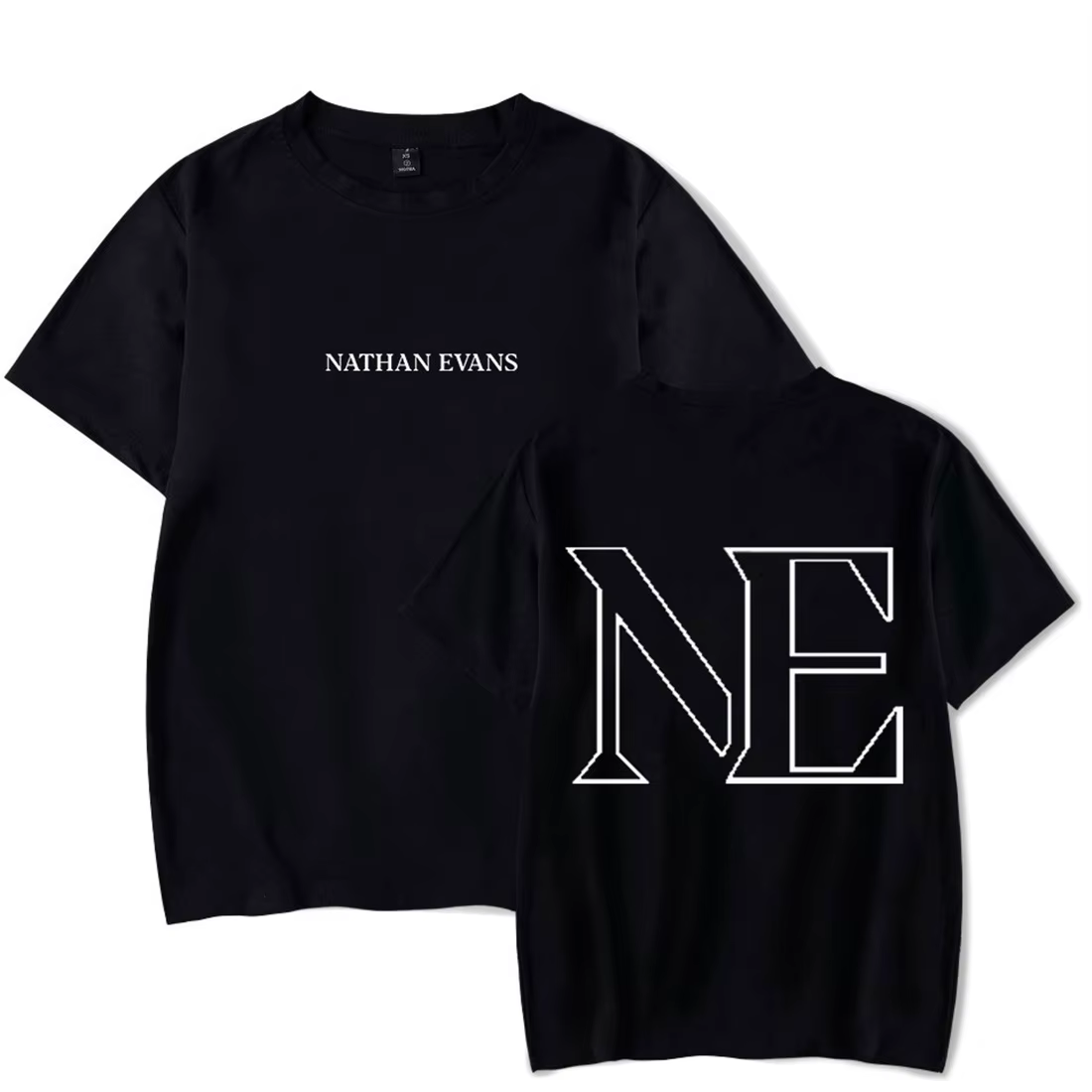 Nathan Evans T-shirt Unique à manches courtes Harajuku hauts T-shirt décontracté Hip Hop col rond T-