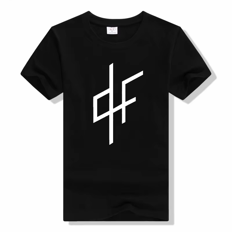 T-shirt Qlf Pnl tendance, style amusant, imprimé, hip-hop, en coton, streetwear décontracté, manches