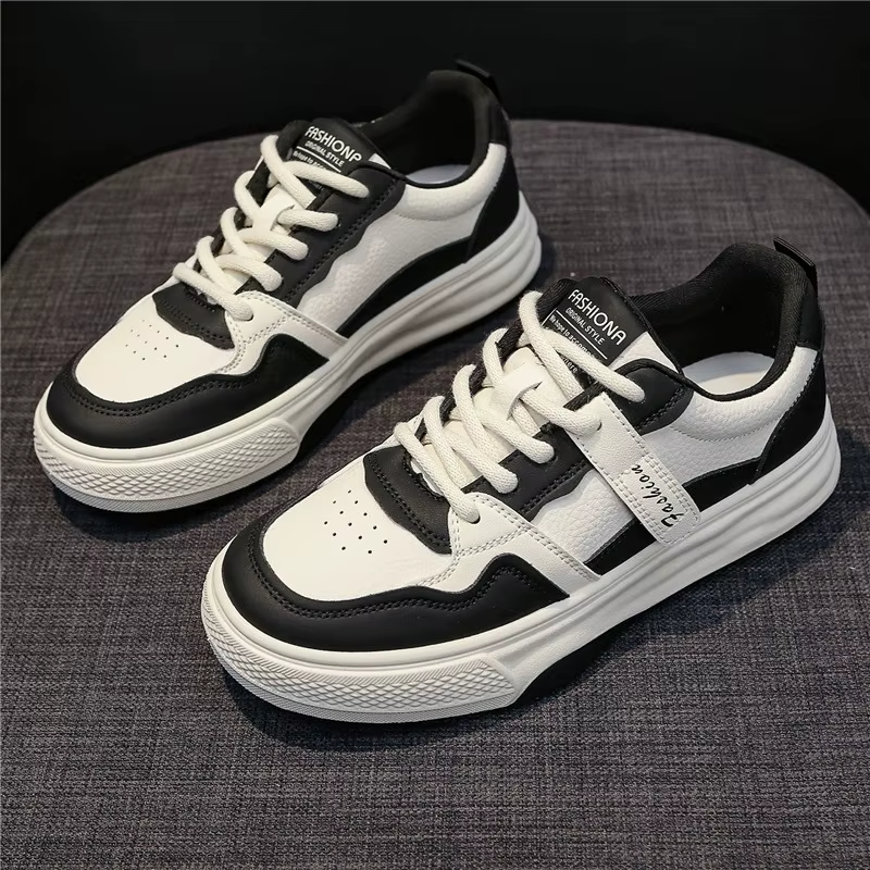 Baskets blanches décontractées et sportives pour femmes, style universitaire, chaussures plates, nou