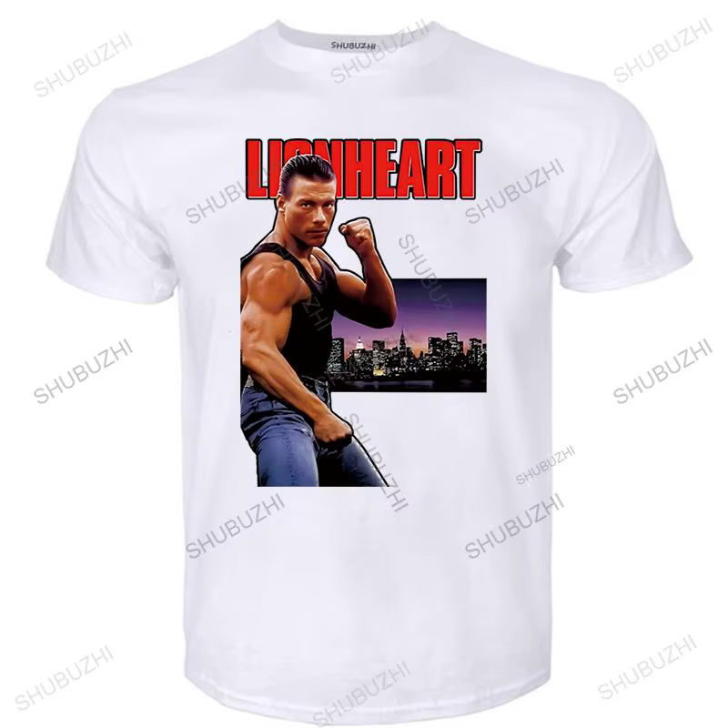Lionheart affiche de film Ver 1 Jean Claude Van Damme T-Shirt (noir) S 5Xl marque masculine teeshirt