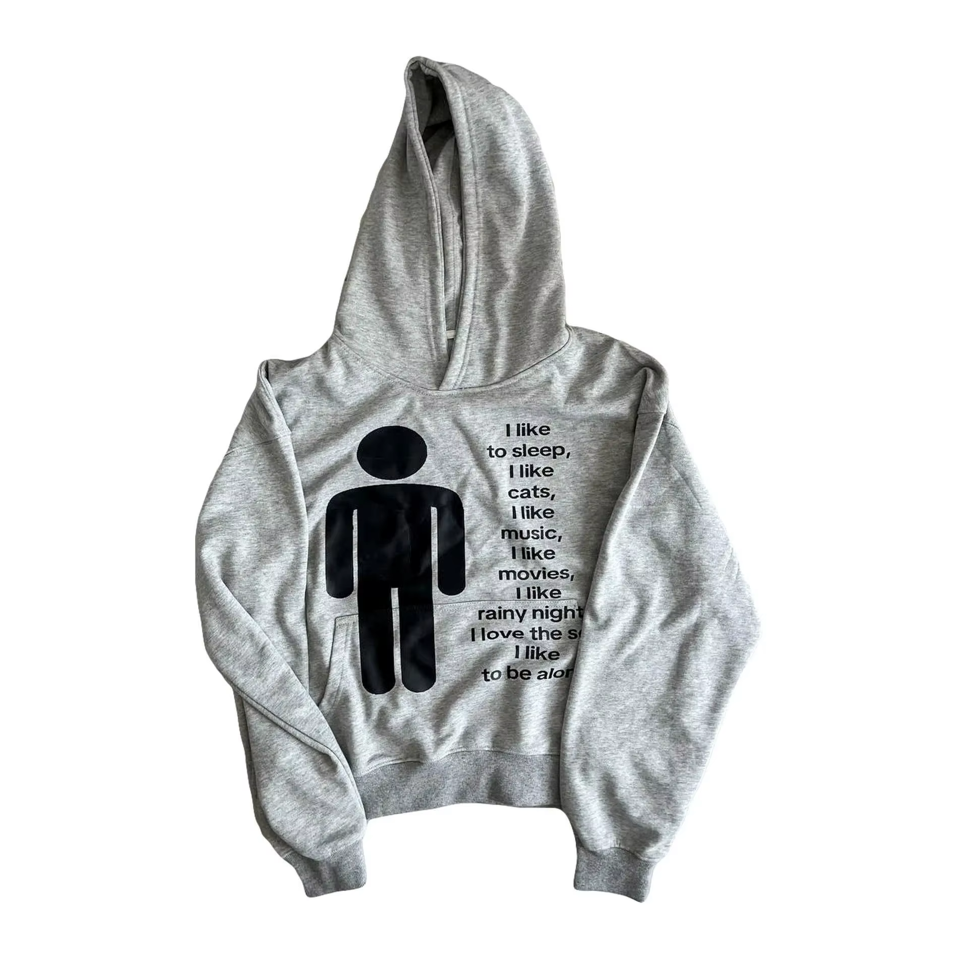 Européen et Américain style nouveau sweat à capuche avec lettre imprimer pull top, high street punk 