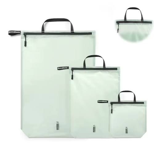 Pochette de rangement de voyage imperméable à fermeture éclair, sacs de tri de vêtements translucide