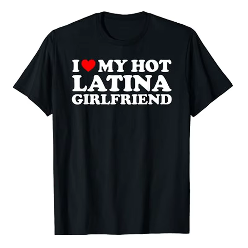 J'aime ma petite amie Latina chaude j'ai coeur mon T-Shirt Latina GF correspondant Couple saint vale
