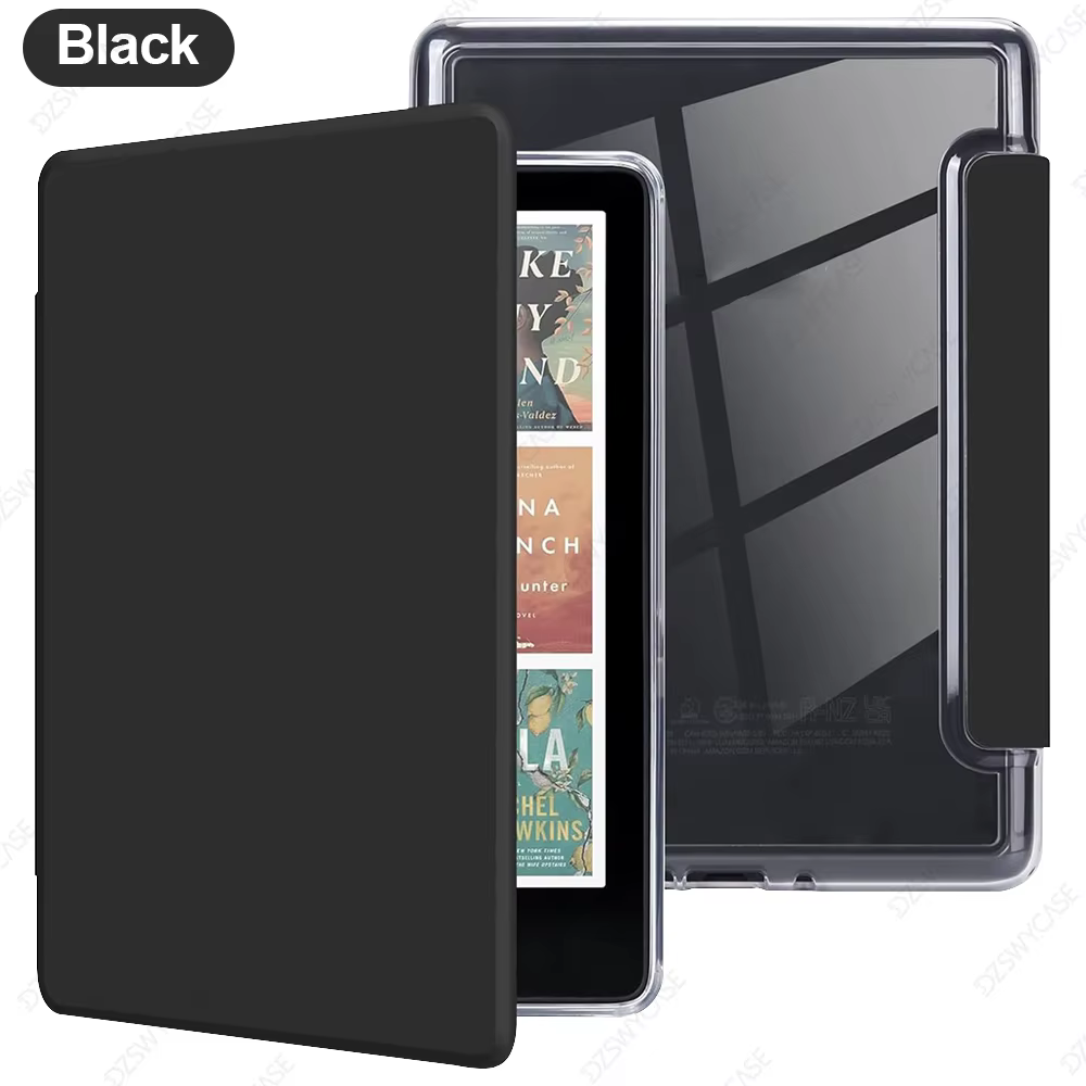 Coque pour Kindle Paperwhite 12e génération 2024 7 pouces SA568B/SA569P, cuir PU léger et coque arri