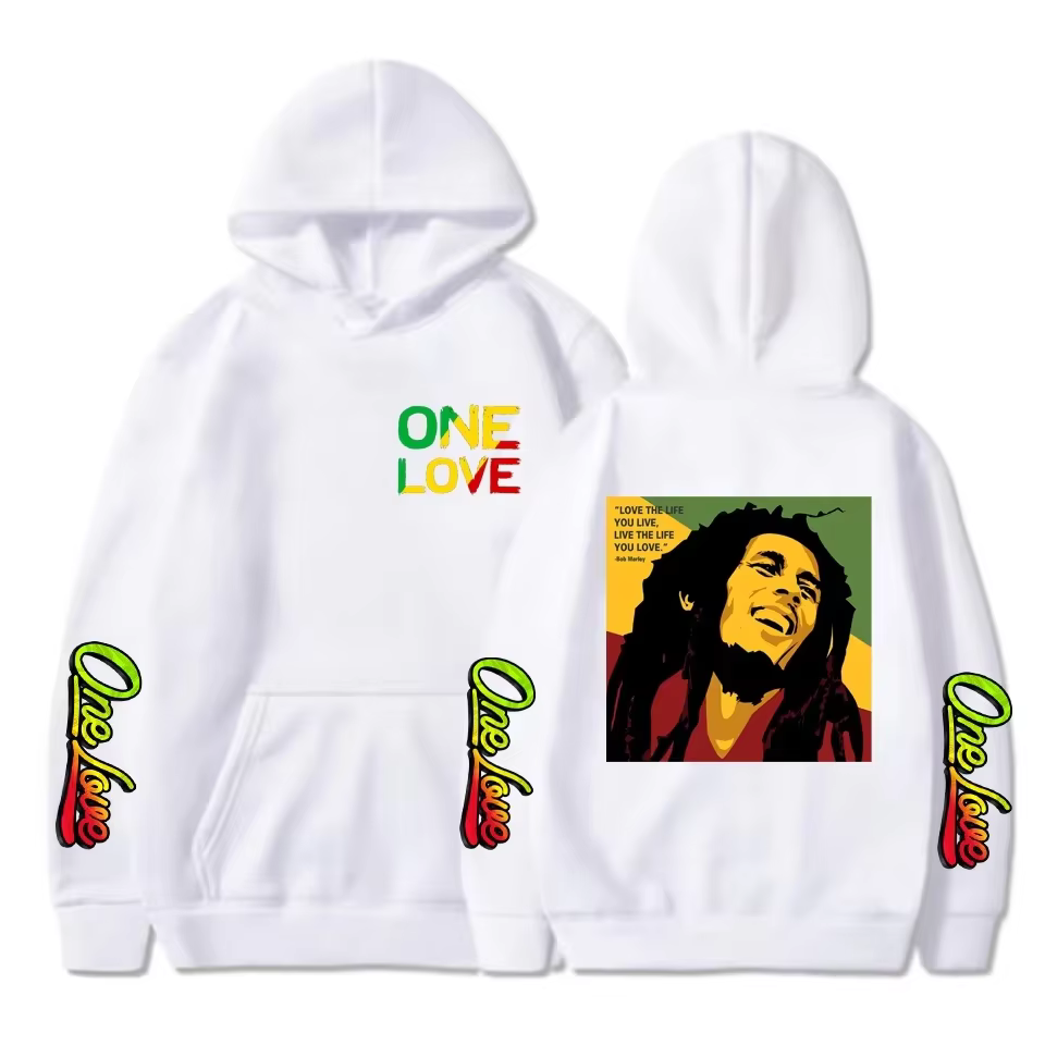Rappeur Bob Marley sweats à capuche imprimer légende Reggae un amour sweat à capuche gothique sweats