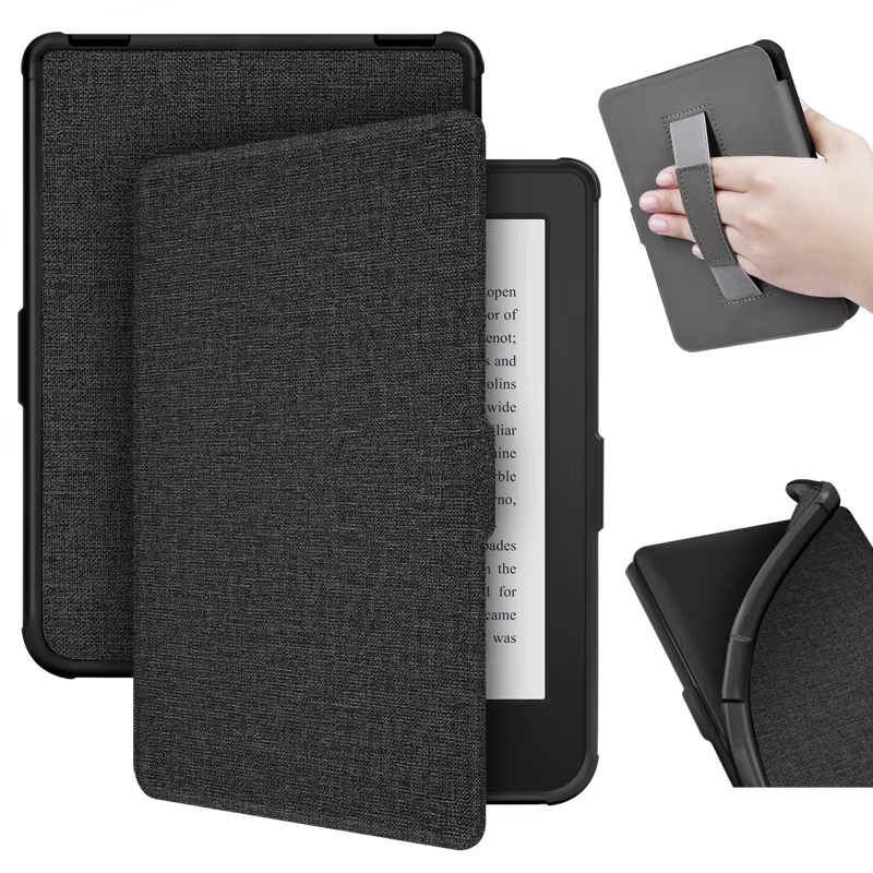 Étui souple en tissu avec dragonne pour Kobo 1/2/3, housse intelligente pour LAS 37vision 1/2/3/4, c