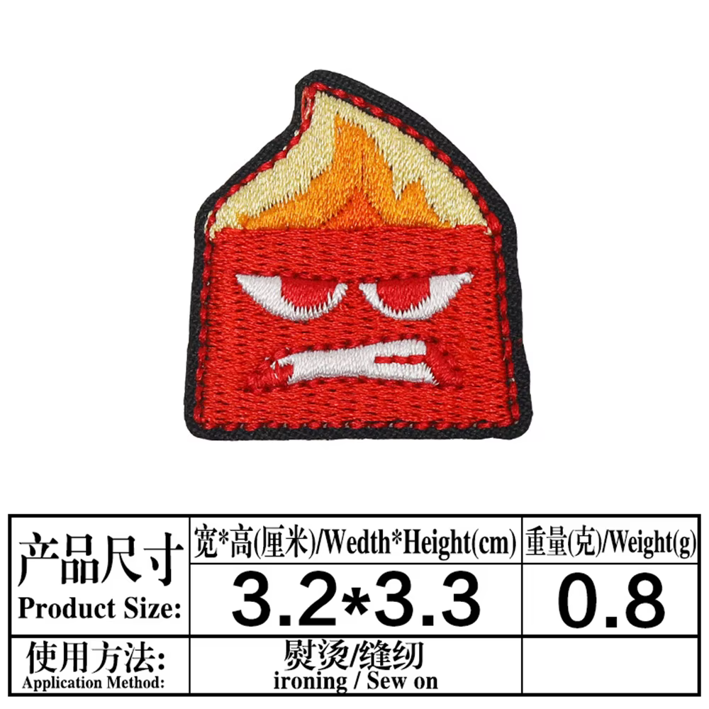 Patch de tissu de repassage de dessin animé, Patch brodé pour T-shirt, jean, sac à dos, Badge de tis
