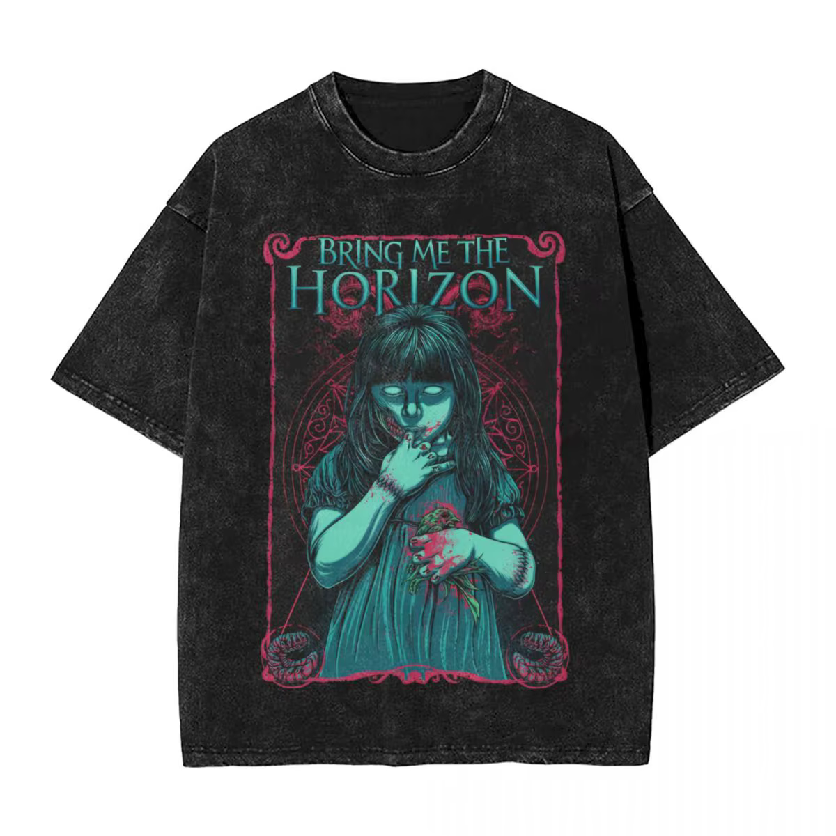BMTH Horizons Emo T Shirt, Économie de bande death metal adt Économie à manches courtes Streetwear T