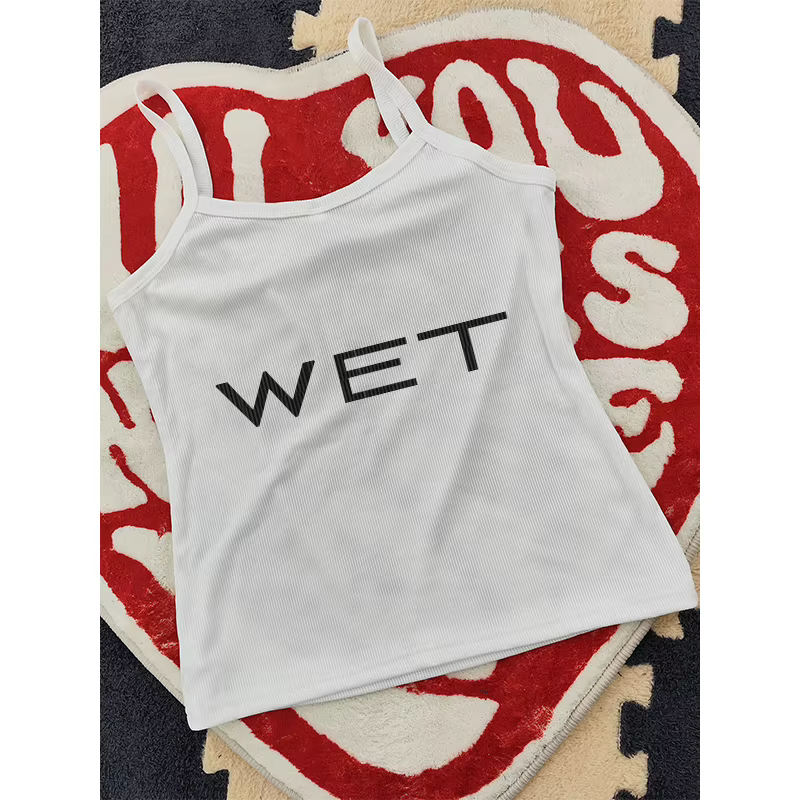 Chemise courte blanche à imprimé lettre pour femmes, Crop Top, Précieux, Vêtements d'été, Streetwear