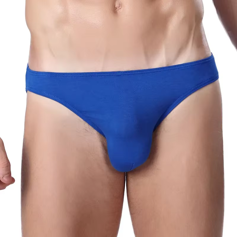 Sous-vêtements pour hommes - culotte triangle fine et sexy à taille basse, avec entrejambe en U et b