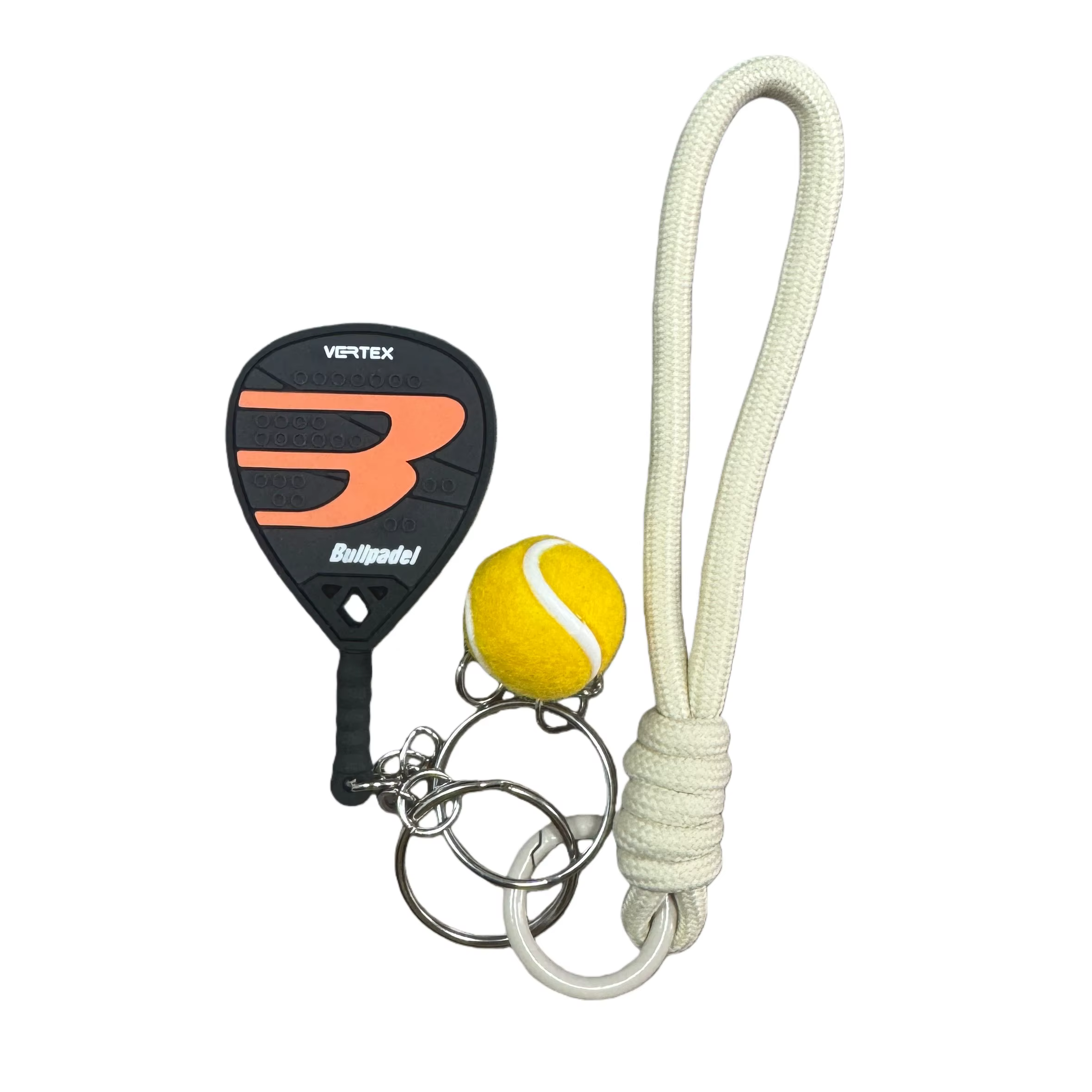 Mini accessoire porte-clés de raquette de tennis, décoration multifonctionnelle unisexe, parfait pou