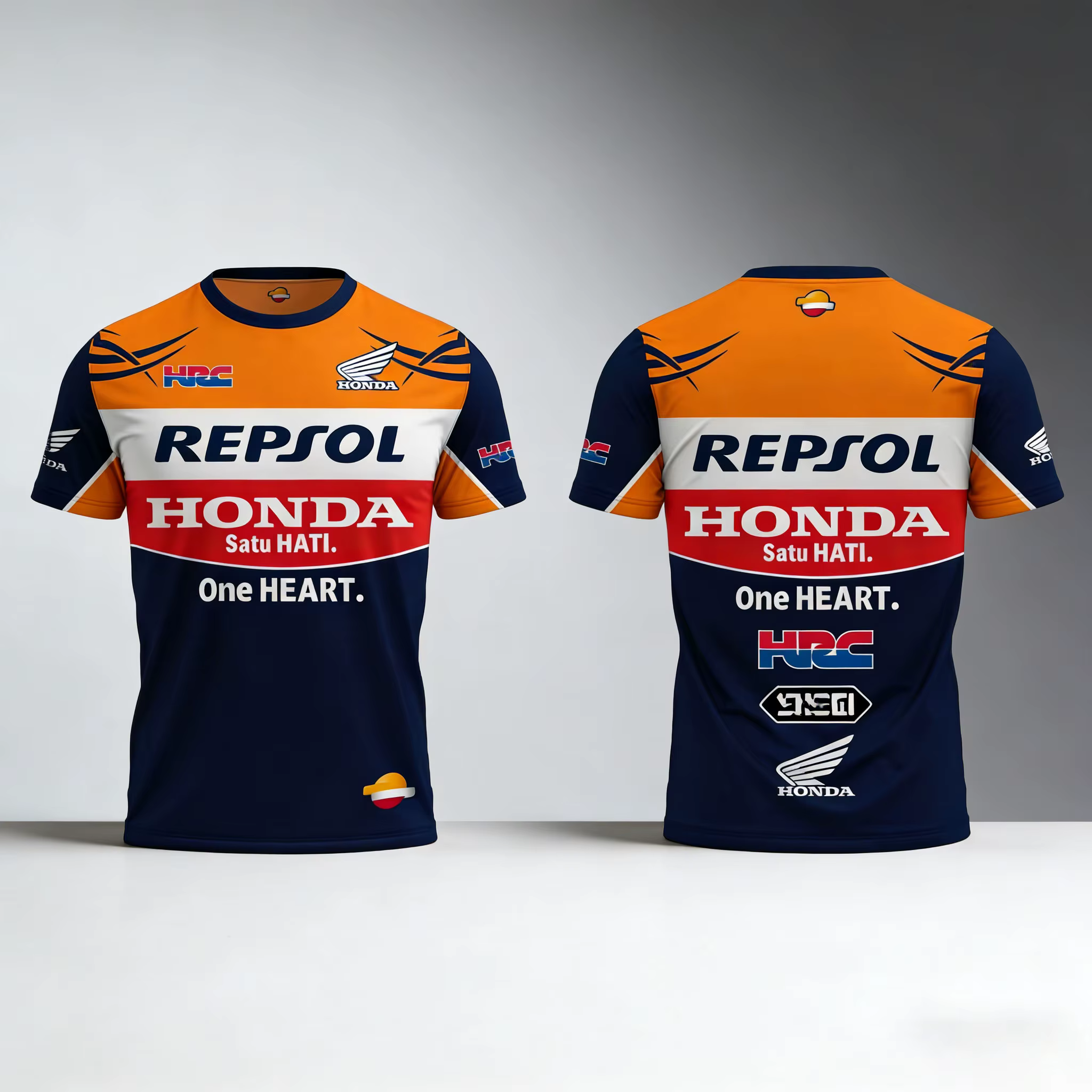 MotoGP équipe de course de haut niveau à manches courtes col rond usage quotidien fan rassemblement 
