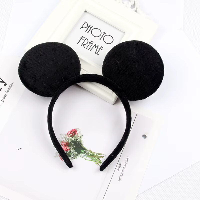 Bande de sauna Minnie Mouse Bow DY, oreille noire, accessoires pour cheveux de Noël, fête de perform