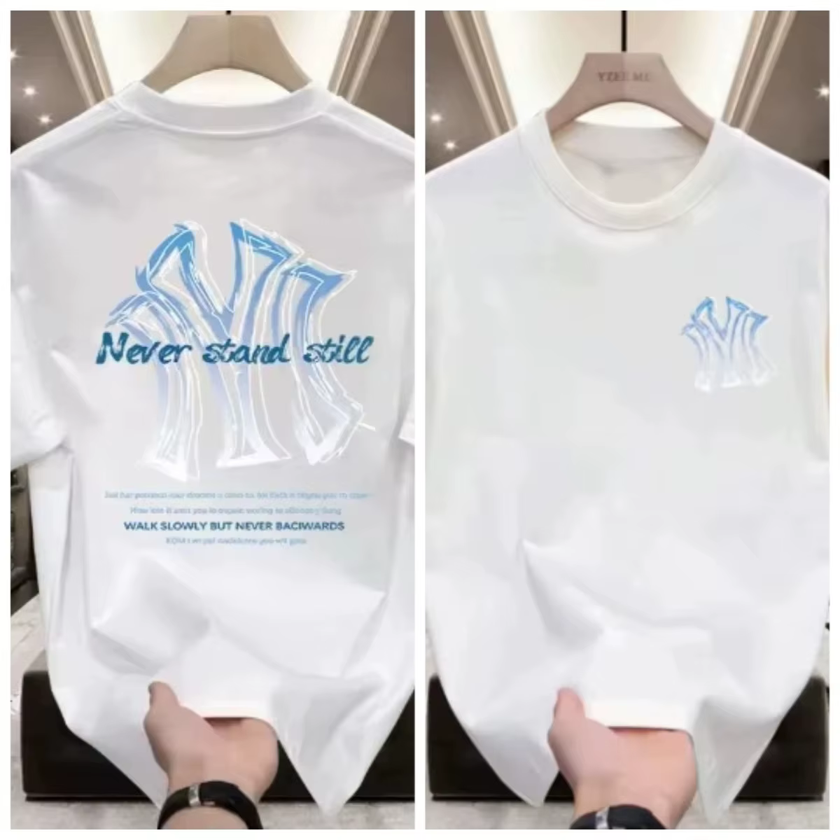 Offre Spéciale – Nouvelle Collection Été 2026 – T-shirt Homme en Coton Épais à Manches Courtes – Cou