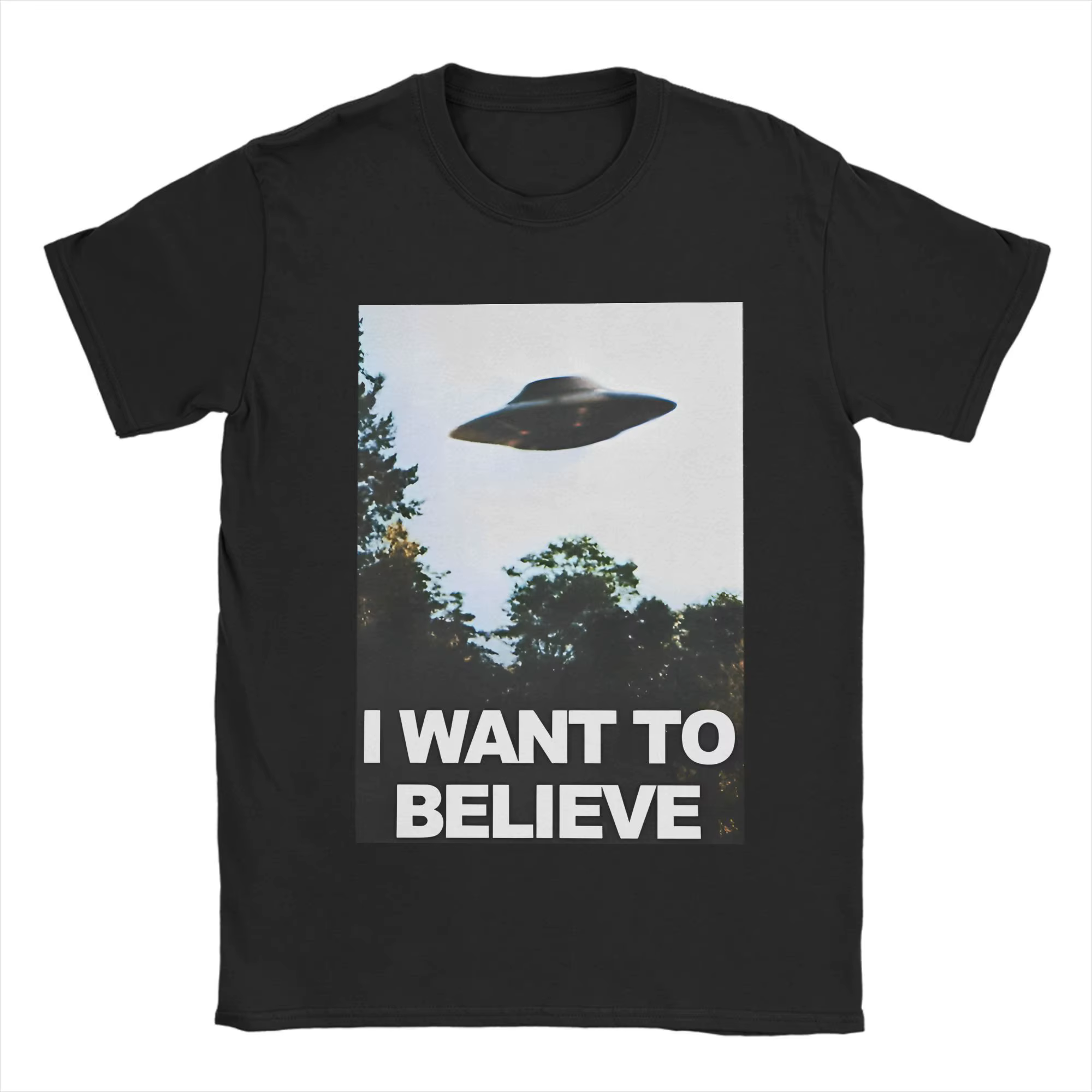 The X Files film T-Shirts hommes je veux croire nouveauté 100% coton t-shirt col rond manches courte