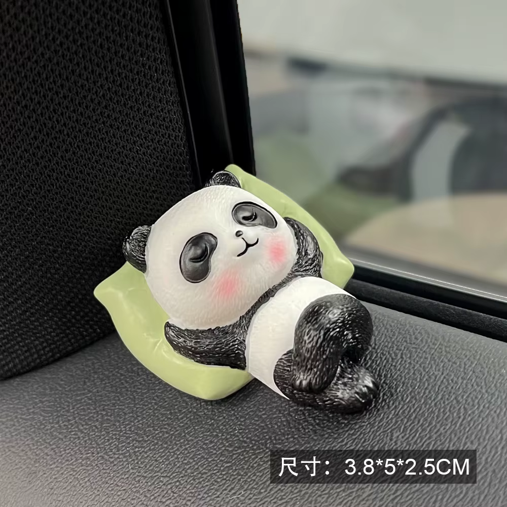 Accessoires de décoration de voiture en résine, série mignonne, Mini ornement Animal Kawaii, décorat